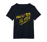 Wu-Tang Clan Proteggi Il Tuo Collo Maglietta, Donna Plus-Size, Nero, 6X