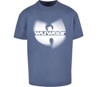 Wu-wear Faded Logo Oversize Short Sleeve T-shirt Blu S