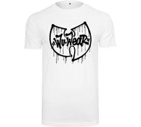 Wu-Wear Wu Vestiario Grondante Logo Té Maglia Top T Shirt Graffit Logo Base Uomo