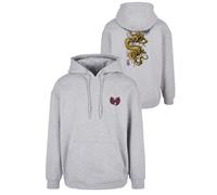Wu-Wear Wu Wear Dragon Hoody Pullover Con Stampa Sul Retro Musica Hip Hop