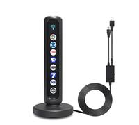 WuayMiy Antenna TV digitale HD per Smart TV da interni, raggio di guadagno elevato, amplificatore di segnale amplificato con doppio interruttore per canali locali 4K 1080p, supporta Fire Stick e TV