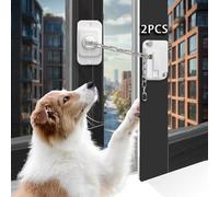 WUBAYI 2 serrature per finestre, limitatori per finestre per UPVC, serrature di sicurezza per bambini, serrature di sicurezza per bambini e animali domestici, autoadesive, regolabili, senza foratura