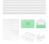 WUBAYI Confezione da 21 regolatori invisibili in silicone per anelli - Misura universale per anelli larghi (uomini e donne)