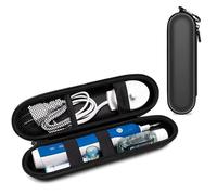 WUBAYI Custodia da viaggio in poliuretano, compatibile con rasoio elettrico intimo e trimmer, spazzolino elettrico, custodia impermeabile con cinghia, nero [Bag Only]