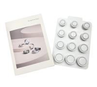 WUBAYI Kit di misurazione per anelli da 12 dimensioni, strumento di misurazione accurato per uomini e donne, dimensioni prima dell'acquisto per evitare che si adattino erroneamente, 1 set completo