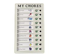 WUBAYI Memo Plastic Board - Rv Checklist/My Chores Riutilizzabile Checklist/Elder Care Checklist, La Clip Board Ufficio Plastica Memo Per Ufficio Lavoratori e Rv Enthusiast (Chores Checklist)