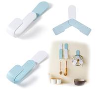 WUBAYI Portapentole a Parete 2 Pezzi - Organizzatore per Coperchi da Cucina - Montaggio Senza Fori - Per Armadio o Pared