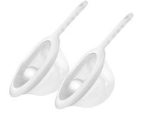 WUBAYI Set di 2 setacci a rete fine - 200 maglie e 400 setacci da cucina e colini per cucinare, filtro alimentare per succhi, caffè, yogurt