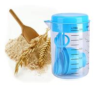 WUBAYI Set di 7 misurini impilabili con misurini da cucina in plastica per uso domestico e biscotti fai da te, lavabili in lavastoviglie