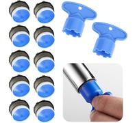 WUBAYI Set di aeratori universali per rubinetti da 10 pezzi: include 8 aeratori per rubinetto M18.2 e 2 chiavi di installazione, inserti per filtro rubinetto durevoli per migliorare il flusso d'acqua