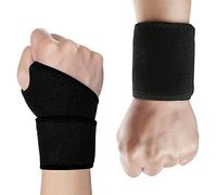 WUBAYI Supporti Elastici per Polso con Cinturino - Allevia Dolori, Distorsioni e Tendiniti - Design a Matrice di Punti - Per Palestra, Recupero e Lavoro - 1 Paio