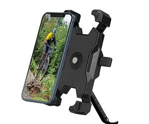 WUBAYI Supporto per cellulare da moto per specchietto retrovisore - Rimovibile universale per smartphone 3,5 - 6,8 pollici (8,9 - 17,3 cm)