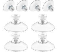 WUBAYI Ventose da 41 mm per mobili in rattan e ventose, per tavolo in vetro, con vite M4, dado in plastica da 8 mm, supporto a ventosa extra forte, 8 pezzi