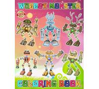 Wubbox's Monster Coloring Book for Teen Men Women Kid: 50+ Great Coloring Pages For Kids, Teens, Adults. Beautiful And Exclusive Illustrations Of Your ... Your Masterpieces. Size 8.5 x 11 inches