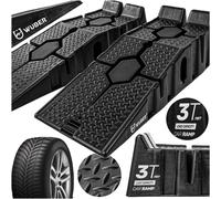 Wuber 2X Larghezza Kfz-Auffahrrampen Rampe Piattaforma di Sollevamento 3T Auto