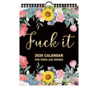 WuCaZRRsy Calendario da Parete 2026 Fu-CK It for Donne Stanche, Planner da Appendere con Rilegatura A Spirale da 12 Mesi con Parolacce Divertenti, Regalo Divertente for Le Donne(1pcs)