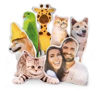 Wucidici Cuscino Personalizzato Per Animali Domestici Memoriale Per Cane & Gatto Deceduto Cuscino Personalizzato 3D Cuscino Con Immagine di Animale Per la Famiglia e Gli Amici 20cm