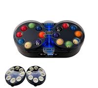 WUCIOA Macchina lucidatrice per palle da biliardo 22/16, pulitrice automatica con doppio motore, schermo LCD touch, anello in feltro di lana, asciugatura ad aria circolante(Black)