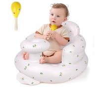 Wuciray Portatile Sedia Gonfiabile Neonato Leicht Sedia Doccia Neonato Bambini Senza Attrezzi Adatto per Bambini a Partire da 3 Mesi per Spiaggia Camping Reisen（Olivo ）