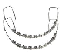 Wudaizhi 10 Tipo di Staffa Staffa Trasparente Gancio Decorazione Temporanea del Dente con Fili Metallici E Legature Ortodontiche Decorazioni Dentali