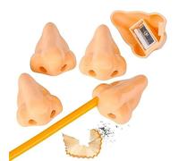 Wudaizhi 5 temperamatite a Forma di Naso, Mini temperamatite Portatili a Forma di Naso, Divertenti Strumenti per affilare Le matite