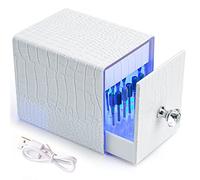 Wudaizhi Custodia per La Scatola da Stoccaggio della Luce Blu a Prova di Polvere per Polvere per Utensili per Trucco per Unghie per Trapano per Trapano per Trapano Artista Nail Art per La Casa