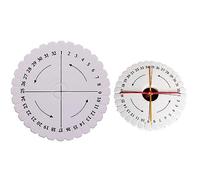 Wudaizhi Disco Intrecciato 2 Pezzi Rotondi Kumihimo Perline per Perdono Disco Intrecciato in Pieda in Pietra per Bracciale Fai -da -Te.