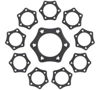 Wudaizhi per Microfono 10 Pezzi Anelli di Protezione Antiscivolo in Gomma Esagonale Supporti per Coperture Protettive Antirotolamento per Microfono Wireless Portatile, di Protezione del Microfono