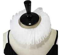 Wudaizhi Rinascimento Elizabethan Rotolati con Collare Vintage Clown Rouff Ruff Rinascimentale Vittoriano di Halloween Costume da Costumi Accessori