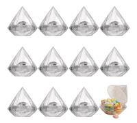 Wudaizhi Scatole per Bomboniere a Forma di 12 Pezzi Scatole per Bomboniere Scatole Trasparenti Scatole Regalo per Caramelle Dolci per Decorazioni Domestiche per Feste di Matrimonio