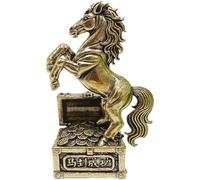 Wudaizhi Statuetta del Cavallo Fortunato - Statua Equestre Feng Shui - Simbolo di Ricchezza E Abbondanza - per Ufficio E Casa