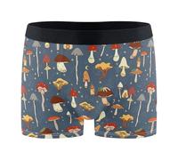 Wudan Boxer da uomo a forma di fungo con stelle e lanterne, Modello Fungo Con Stelle E Lanterne, Small