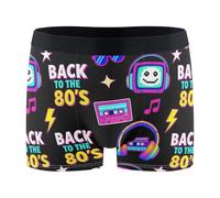 Wudan Boxer da uomo, per feste in piscina, Sono tornato al nero degli anni '80, Medium