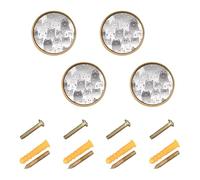 Wudan Confezione da 4 pomelli per cassetti e armadi da 32 mm per cassetti da cucina, per cassettiere, stravaganti gatti grigi e bianchi