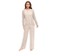 Wudan Cute Cats Womens pigiama set 2 pezzi caldo uomo pigiama pantaloni casual panno, Gatti carini., Medium