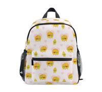 Wudan La cinghia del petto dello zaino del capretto della scuola scherza le borse del libro, Mango Coppia Love Pattern, M