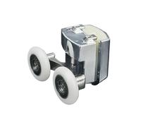 WUDCW 4 pezzi di diametro 23 mm, 25 mm, ruote a puleggia a scomparsa in lega di zinco e ottone, accessori for porte scorrevoli, cabina doccia(23 upper part big)