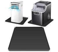 WUDIALIEN Tappetino portatile in silicone per condizionatore d'aria (nero, 61 x 61 cm)