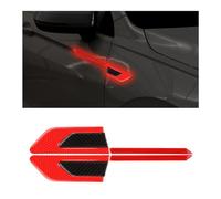 WUDIJING 2 Pezzi Adesivi Riflettenti per Parafanghi Auto per Renault Clio 5 (V) I 2019-2024, Decalcomanie di visibilità Notturna in Fibra di Carbonio 3D per Porte Dell'auto,B