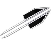 WUDIJING 2 Pezzi Distintivo Laterale Auto per Toyota Yaris IV Hybrid Bj. ab 2020, Adesivo di Rifinitura in Metallo Auto Decorazione Esterna della Carrozzeria,B