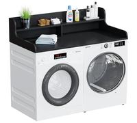 WUDLEP Lavatrice e Dryer CounterTop con 2 strati, Laundry Countertop Table Top con spazio di archiviazione per piccoli appartamenti Laundry Rooms Kitchens Organization