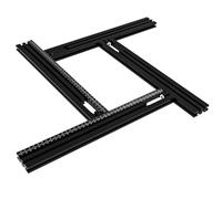 WUDLEP Modello di router regolabile, 60 x 60 cm, maschera per fresa variabile per creare incavi quadrati e rettangolari, fessure e stampi per pannelli facciali