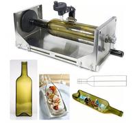WUDLi Kit per Taglio di Bottiglie di Vetro con Braccio Robotico Regolabile E Lama in Carburo di Diamante, Strumento Professionale per Tagliare Bottiglie di Vino, Birra E Liquore Rotonde E Quadrate