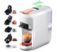 WUDLi Macchina per caffè multicapsule, Macchina per caffè Professionale, Macchina per caffè Espresso a cialde da 19 Bar, per Kcup*/NES*/DG*/Espresso in Polvere per casa o Ufficio