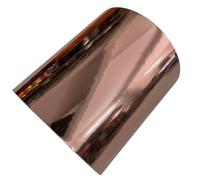 WUDOLI Foglio di decalcomanie autoadesive in vinile cromato lucido a specchio color oro rosa da 10 cm, con rilascio d'aria, for una facile applicazione. Strumenti