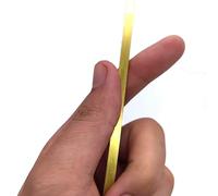 WUDOLI H59 Barra Piatta in Ottone Spessore Striscia 2mm 3mm 4mm 5mm Rame Puro Piastra in Metallo Massiccio Lunghezza 500mm (Color : Thickness 4mm, Size : 5x500mm)