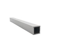 WUDOLI Profilo tubolare quadrato in lega di alluminio 12x12 mm, spessore 1 mm, 2 mm, modello di staffa for tubo rettangolare in lega di alluminio, decorazione Industria(12x12x2mm 500mm)