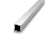 WUDOLI Profilo tubolare quadrato in lega di alluminio da 10x10 mm, tubo rettangolare for staffe modello e telaio decorativo for porte e finestre Industria(10x10x1mm)