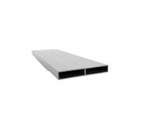 WUDOLI Profilo tubolare rettangolare in alluminio 6063, tubo quadrato da 10x70 mm for applicazioni decorative, lega di alluminio spessa 1 mm Industria(245mm)