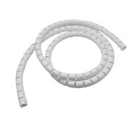 WUDOLI Tubo di protezione for cavi a spirale da 32 mm for organizzare e gestire i cavi del computer e del mouse Strumenti(White,5 Meters)